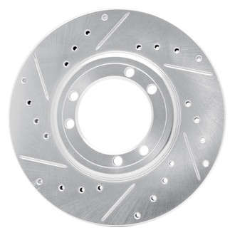 R1 Concepts® - eLINE™ Drilled and Slotted 1-Piece Front Driver Side Brake Rotor