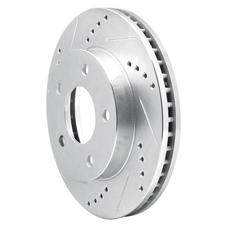 R1 Concepts® - eLINE™ Drilled and Slotted 1-Piece Front Driver Side Brake Rotor