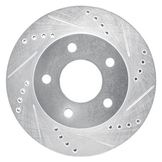 R1 Concepts® - eLINE™ Drilled and Slotted 1-Piece Front Passenger Side Brake Rotor