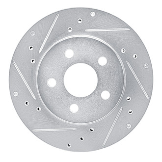 R1 Concepts® - eLINE™ Drilled and Slotted 1-Piece Front Driver Side Brake Rotor