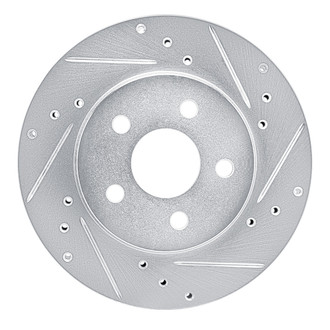 R1 Concepts® - eLINE™ Drilled and Slotted 1-Piece Front Passenger Side Brake Rotor