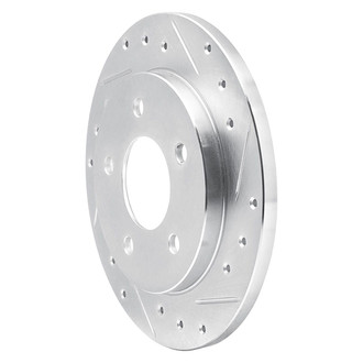 R1 Concepts® - eLINE™ Drilled and Slotted 1-Piece Rear Passenger Side Brake Rotor