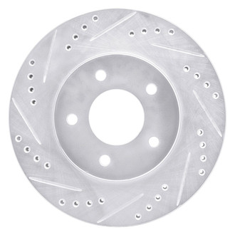 R1 Concepts® - eLINE™ Drilled and Slotted 1-Piece Front Driver Side Brake Rotor