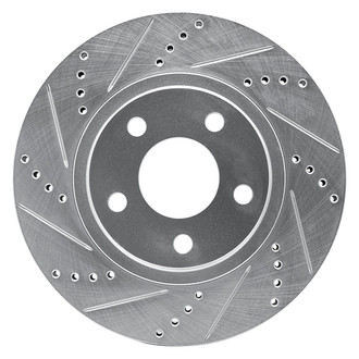 R1 Concepts® - eLINE™ Drilled and Slotted 1-Piece Front Driver Side Brake Rotor