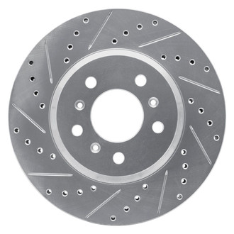 R1 Concepts® - eLINE™ Drilled and Slotted 1-Piece Front Driver Side Brake Rotor
