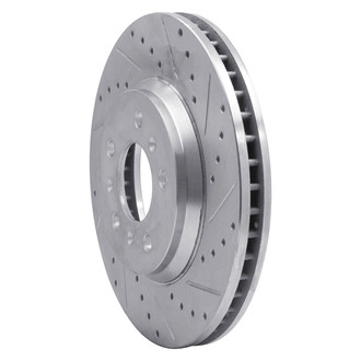 R1 Concepts® - eLINE™ Drilled and Slotted 1-Piece Front Passenger Side Brake Rotor