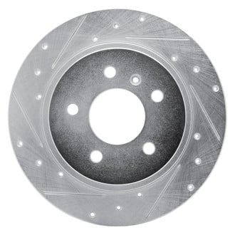 R1 Concepts® - eLINE™ Drilled and Slotted 1-Piece Rear Driver Side Brake Rotor