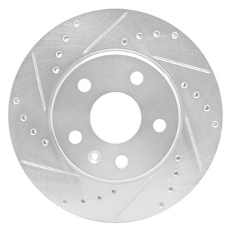 R1 Concepts® - eLINE™ Drilled and Slotted 1-Piece Front Driver Side Brake Rotor
