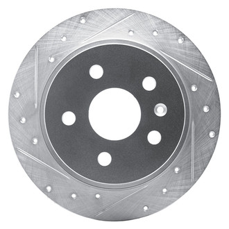 R1 Concepts® - eLINE™ Drilled and Slotted 1-Piece Rear Driver Side Brake Rotor