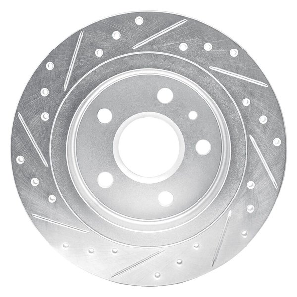 R1 Concepts® - eLINE™ Drilled and Slotted 1-Piece Rear Brake Rotor