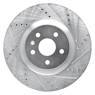 R1 Concepts® - eLINE™ Drilled and Slotted 1-Piece Front Passenger Side Brake Rotor