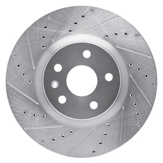R1 Concepts® - eLINE™ Drilled and Slotted 1-Piece Front Driver Side Brake Rotor