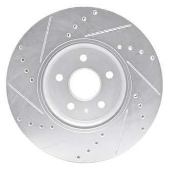 R1 Concepts® - eLINE™ Drilled and Slotted 1-Piece Front Passenger Side Brake Rotor