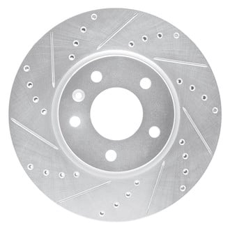 R1 Concepts® - eLINE™ Drilled and Slotted 1-Piece Front Driver Side Brake Rotor