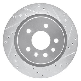 R1 Concepts® - eLINE™ Drilled and Slotted 1-Piece Rear Passenger Side Brake Rotor