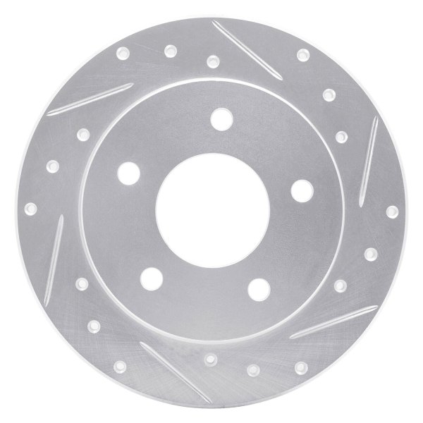 R1 Concepts® - eLINE™ Drilled and Slotted 1-Piece Rear Brake Rotor