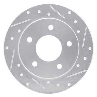 R1 Concepts® - eLINE™ Drilled and Slotted 1-Piece Rear Passenger Side Brake Rotor