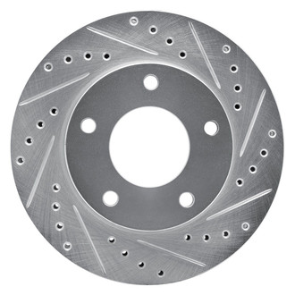 R1 Concepts® - eLINE™ Drilled and Slotted 1-Piece Front Passenger Side Brake Rotor