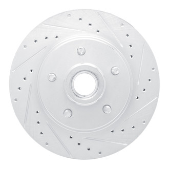 R1 Concepts® - eLINE™ Drilled and Slotted 1-Piece Front Passenger Side Brake Rotor