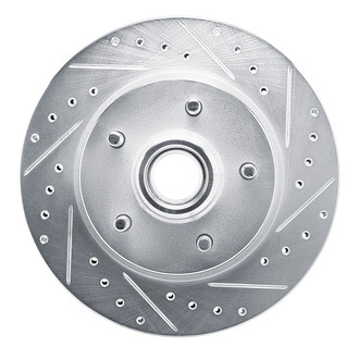 R1 Concepts® - eLINE™ Drilled and Slotted 1-Piece Front Passenger Side Brake Rotor