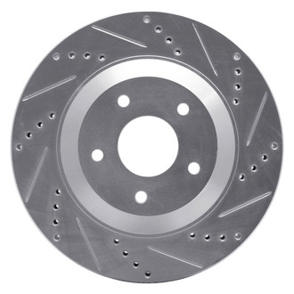 R1 Concepts® - eLINE™ Drilled and Slotted 1-Piece Front Driver Side Brake Rotor