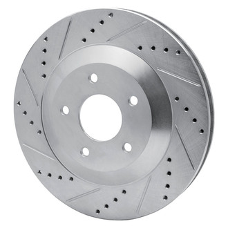 R1 Concepts® - eLINE™ Drilled and Slotted 1-Piece Front Passenger Side Brake Rotor