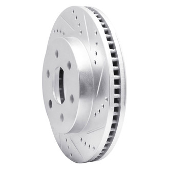 R1 Concepts® - eLINE™ Drilled and Slotted 1-Piece Front Passenger Side Brake Rotor