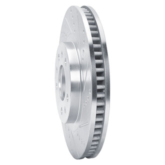R1 Concepts® - eLINE™ Drilled and Slotted 1-Piece Front Passenger Side Brake Rotor