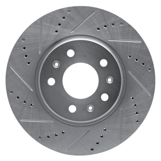 R1 Concepts® - eLINE™ Drilled and Slotted 1-Piece Front Driver Side Brake Rotor