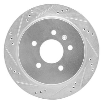 R1 Concepts® - eLINE™ Drilled and Slotted 1-Piece Rear Driver Side Brake Rotor
