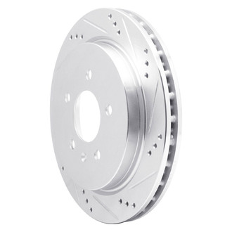 R1 Concepts® - eLINE™ Drilled and Slotted 1-Piece Rear Passenger Side Brake Rotor
