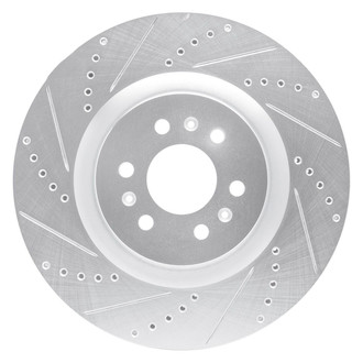 R1 Concepts® - eLINE™ Drilled and Slotted 1-Piece Front Driver Side Brake Rotor