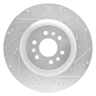 R1 Concepts® - eLINE™ Drilled and Slotted 1-Piece Front Passenger Side Brake Rotor