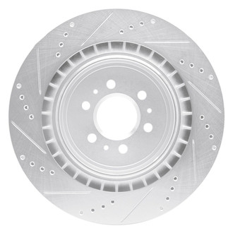 R1 Concepts® - eLINE™ Drilled and Slotted 1-Piece Rear Passenger Side Brake Rotor