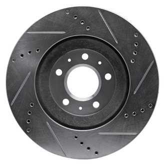 R1 Concepts® - eLINE™ Drilled and Slotted 1-Piece Front Driver Side Brake Rotor