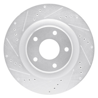 R1 Concepts® - eLINE™ Drilled and Slotted 1-Piece Front Driver Side Brake Rotor