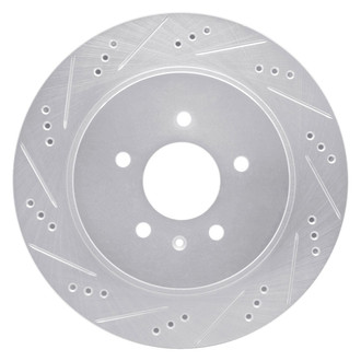 R1 Concepts® - eLINE™ Drilled and Slotted 1-Piece Rear Driver Side Brake Rotor