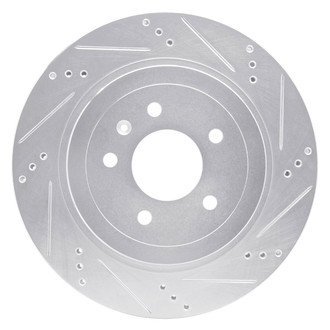 R1 Concepts® - eLINE™ Drilled and Slotted 1-Piece Rear Passenger Side Brake Rotor