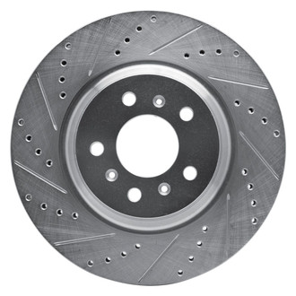 R1 Concepts® - eLINE™ Drilled and Slotted 1-Piece Front Driver Side Brake Rotor