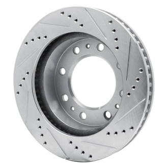 R1 Concepts® - eLINE™ Drilled and Slotted 1-Piece Front Driver Side Brake Rotor