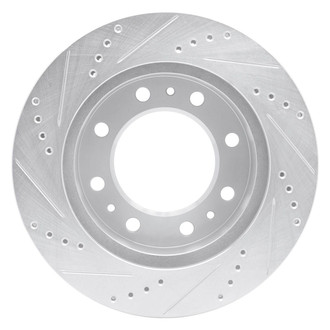 R1 Concepts® - eLINE™ Drilled and Slotted 1-Piece Front Passenger Side Brake Rotor