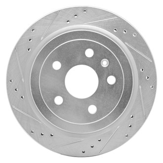 R1 Concepts® - eLINE™ Drilled and Slotted 1-Piece Rear Driver Side Brake Rotor