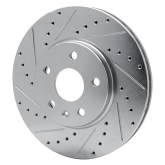 R1 Concepts® - eLINE™ Drilled and Slotted 1-Piece Front Driver Side Brake Rotor