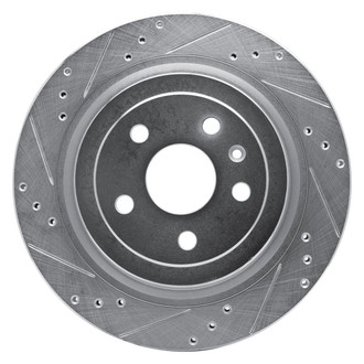 R1 Concepts® - eLINE™ Drilled and Slotted 1-Piece Rear Driver Side Brake Rotor