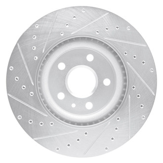 R1 Concepts® - eLINE™ Drilled and Slotted 1-Piece Front Passenger Side Brake Rotor