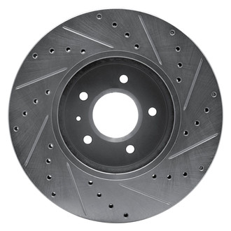 R1 Concepts® - eLINE™ Drilled and Slotted 1-Piece Front Driver Side Brake Rotor
