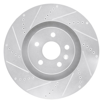 R1 Concepts® - eLINE™ Drilled and Slotted 1-Piece Front Driver Side Brake Rotor