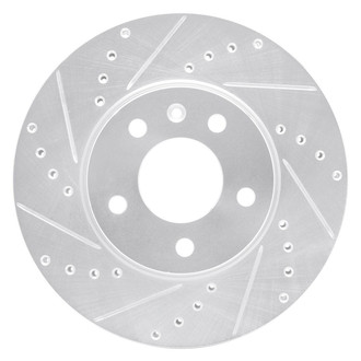R1 Concepts® - eLINE™ Drilled and Slotted 1-Piece Front Driver Side Brake Rotor