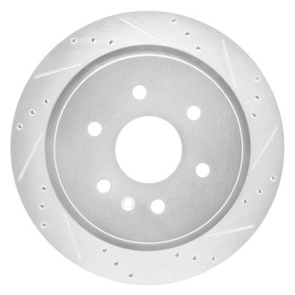 R1 Concepts® - eLINE™ Drilled and Slotted 1-Piece Rear Passenger Side Brake Rotor
