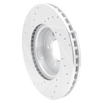 R1 Concepts® - eLINE™ Drilled and Slotted 1-Piece Front Passenger Side Brake Rotor